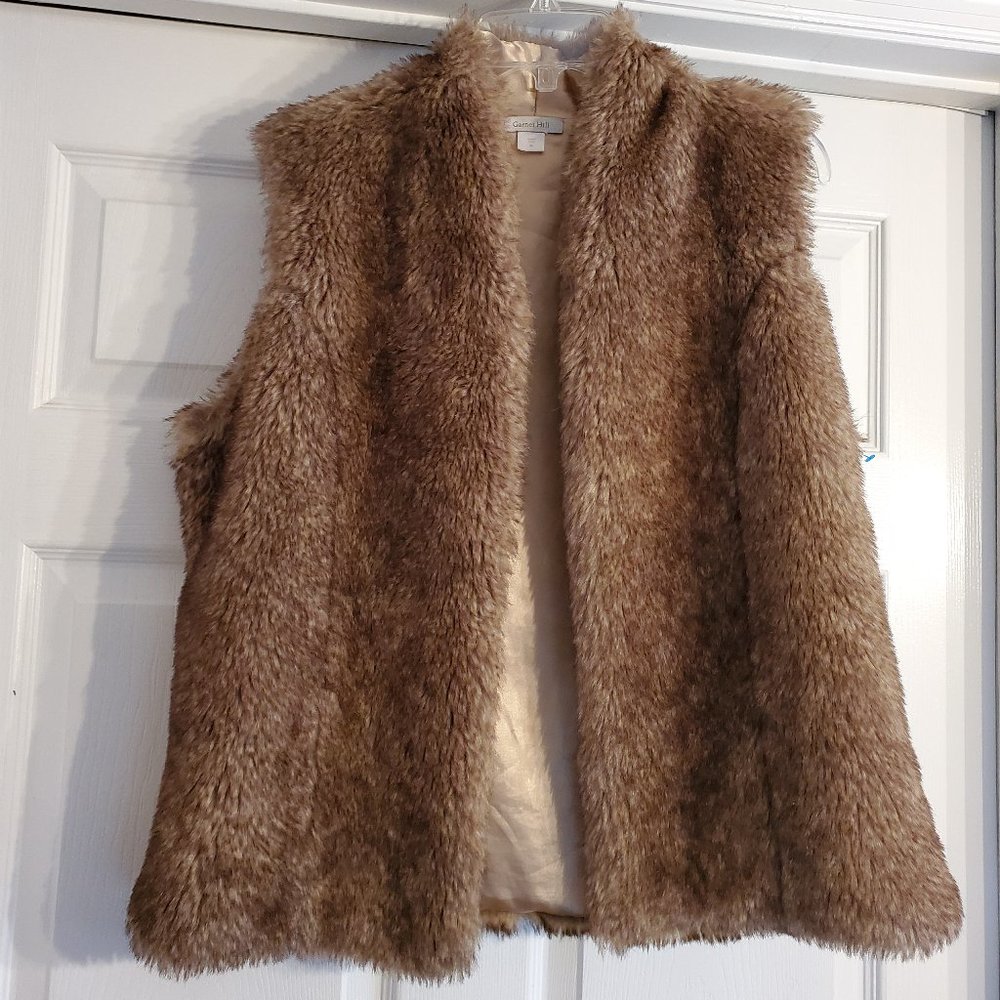 Garnet Hill Faux Fur Vest